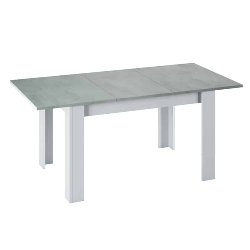 Extendable dining table L140, 190 cm VESON (White, concrete) - image 58034