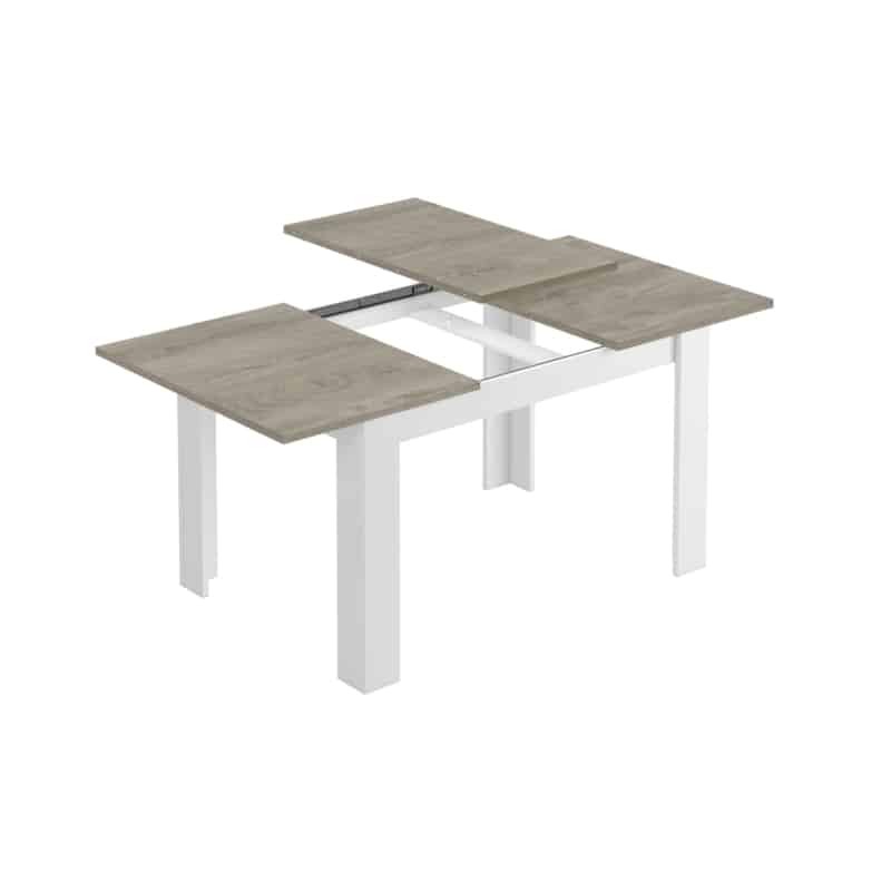Table à manger extensible L140, 190 cm VESON (Blanc, bois blanchi) - image 58047