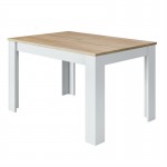 Extendable dining table L140, 190 cm VESON (White, oak)