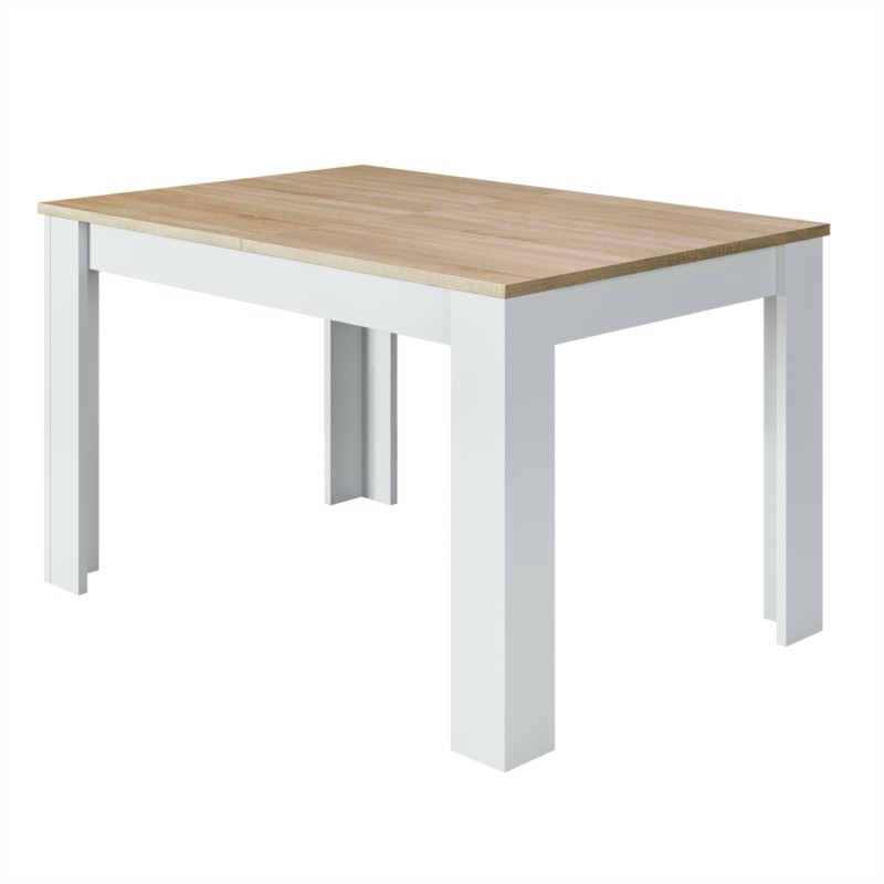 Extendable dining table L140, 190 cm VESON (White, oak) - image 58050