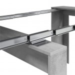Extendable dining table L51, 237 cm VESON (Concrete)