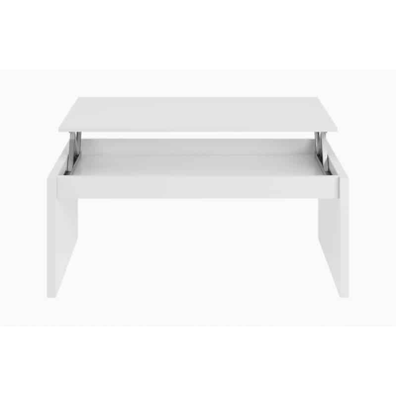 Table basse à plateau relevable L102xH43, 54 cm VESON (Blanc brillant) - image 58102
