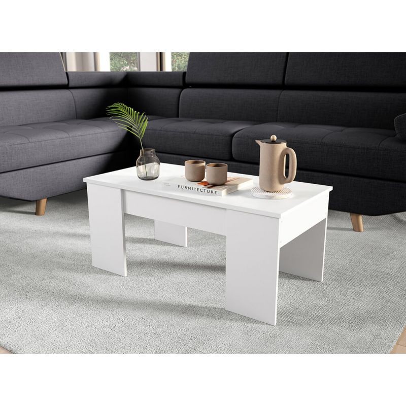 Coffee table with arkham lift top (White) - image 58114
