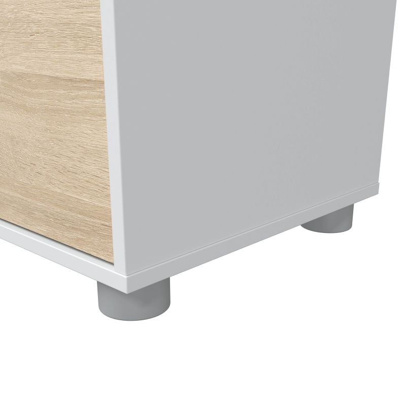TV stand 4 doors with wall shelf 2 doors L200 cm VESON (White, oak) - image 58616