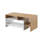 Mesa de centro 120 cm ALBA (Blanco, madera)