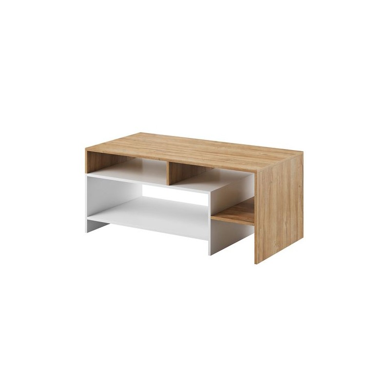 Mesa de centro 120 cm ALBA (Blanco, madera)