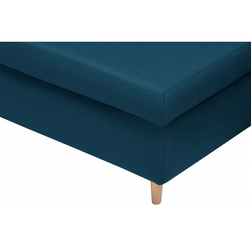 Convertible corner sofa 5 places fabric Left Corner CHAPUIS (Petrol blue) - image 58896