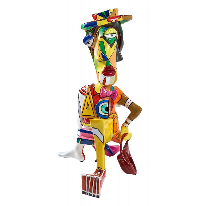 Estatua decorativa diseño de resina PHILEON (H60 cm) (Multicolor) - image 58989