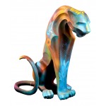Estatua decorativa resina diseño PANTHERE STREET ART (H100 cm) (Multicolor)