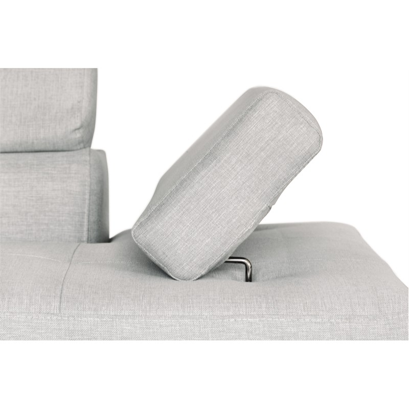 Convertible corner sofa 5 seats fabric Left Corner RIO (Pearl Grey) - image 59062