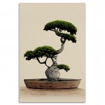 Tavolo da stampa con supporto metallico bonsai (multicolore)