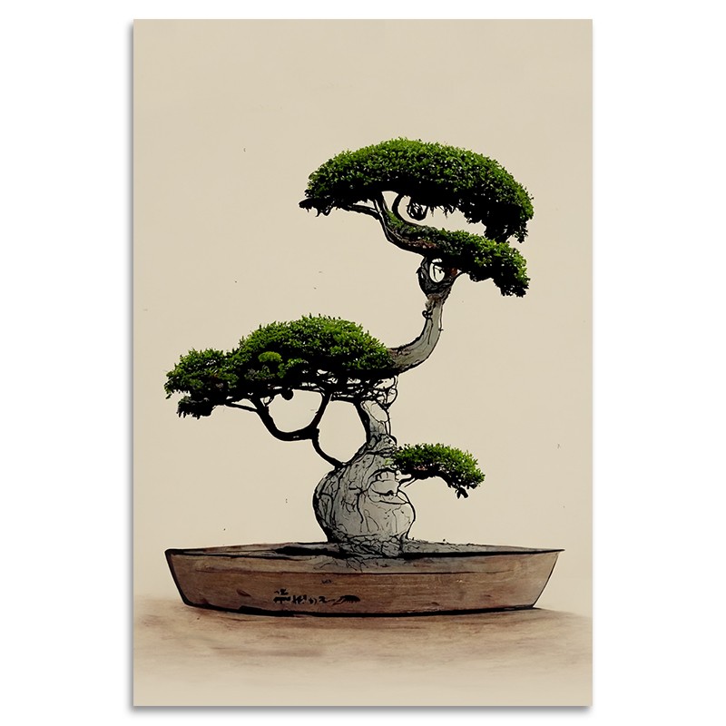 Tavolo da stampa con supporto metallico bonsai (multicolore) - image 59140