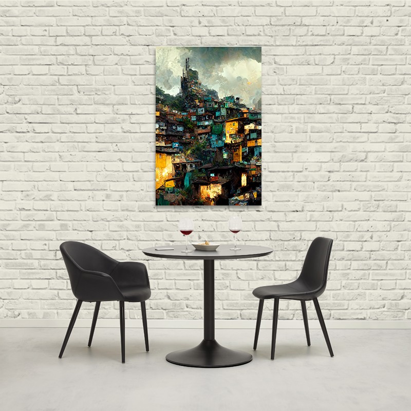 Soporte de impresión de mesa metálica Cidade de Deus (Multicolor) - image 59153