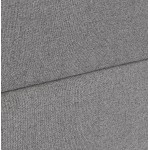 Canapé droit design tissu 2 places DIXON (gris foncé)