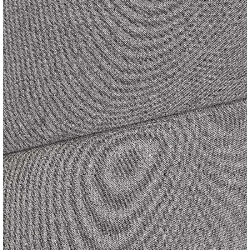 Straight sofa design fabric 2 places DIXON (dark gray) - image 59301