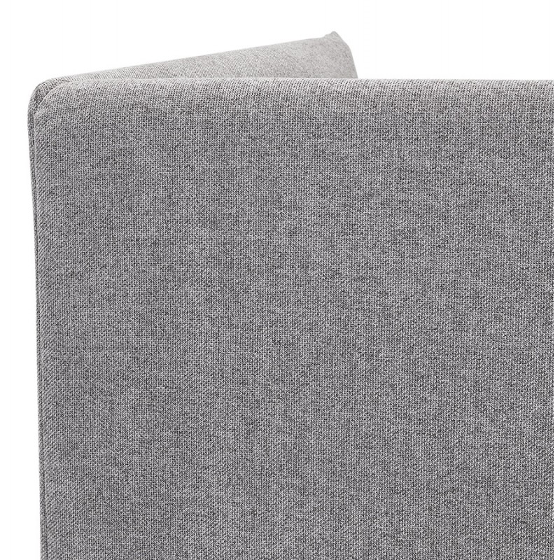Canapé droit design tissu 2 places DIXON (gris clair) - image 59317