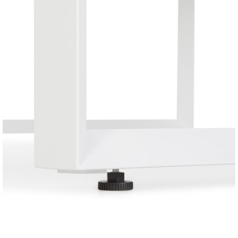 Bureau BENCH table de réunion moderne en bois (140x140 cm) LOLAN (blanc) - image 59356