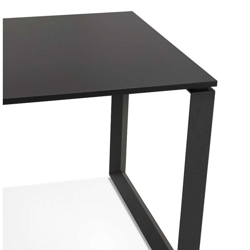 Bureau d'angle design en bois pieds noirs (160x170 cm) OSSIAN (finition noir) - image 59412