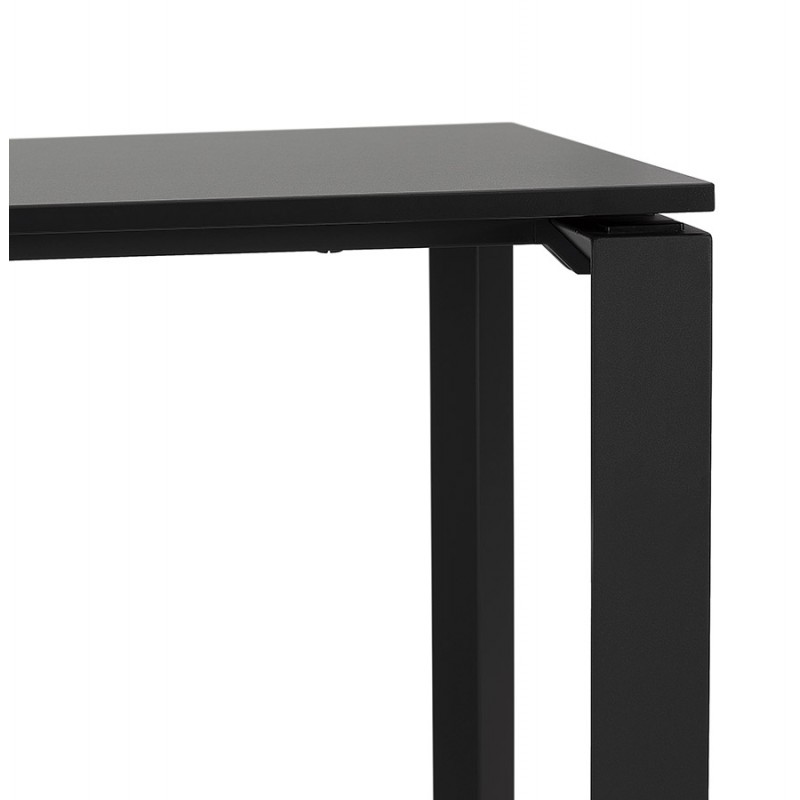 Design gerader Schreibtisch aus Holz schwarze Füße (60x120 cm) OSSIAN (schwarzes Finish) - image 59441
