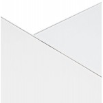Scrivania angolare design in vetro temperato (200x200 cm) MASTER (finitura bianca)