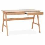 Diseño de escritorio recto en madera (70x120 cm) CURT (acabado natural)