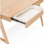 Geradliniges Schreibtischdesign aus Holz (70x120 cm) CURT (naturbelassen)