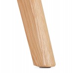 Scrivania dritta design in legno (70x120 cm) CURT (finitura naturale)