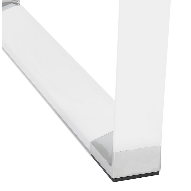 Bureau haut design en verre trempé (70x140 cm) BOIN MAX (finition blanc) - image 59678