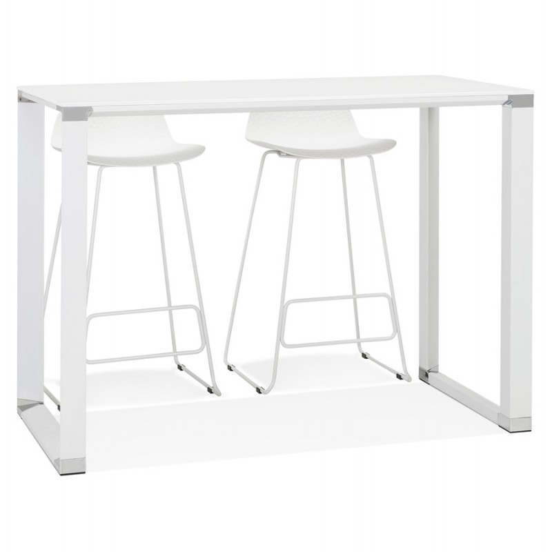 High design desk in tempered glass (70x140 cm) BOIN MAX (white finish) - image 59680