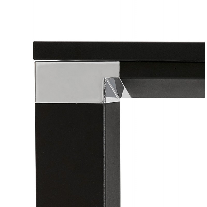 High design wooden desk (70x140 cm) BOUNY MAX (black finish) - image 59685