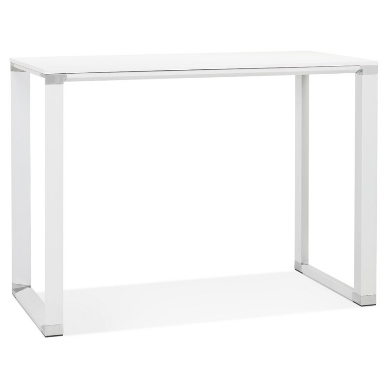 High design wooden desk (70x140 cm) BOUNY MAX (white finish) - image 59690
