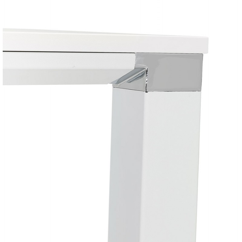 High design wooden desk (70x140 cm) BOUNY MAX (white finish) - image 59696