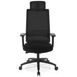 Ergonomic office chair in DALLAS fabric (black)