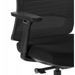 Ergonomischer Bürostuhl aus DALLAS Stoff (schwarz)