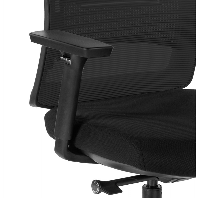 Fauteuil de bureau ergonomique en tissu DALLAS (noir) - image 59719