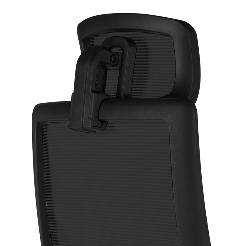 Fauteuil de bureau ergonomique en tissu DALLAS (noir) - image 59721