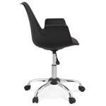 Office chair with armrests LORENZO (black)
