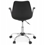 Office chair with armrests LORENZO (black)
