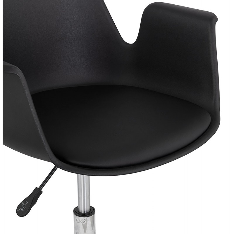 Office chair with armrests LORENZO (black) - image 59766