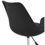 Chaise de bureau avec accoudoirs LORENZO (noir)