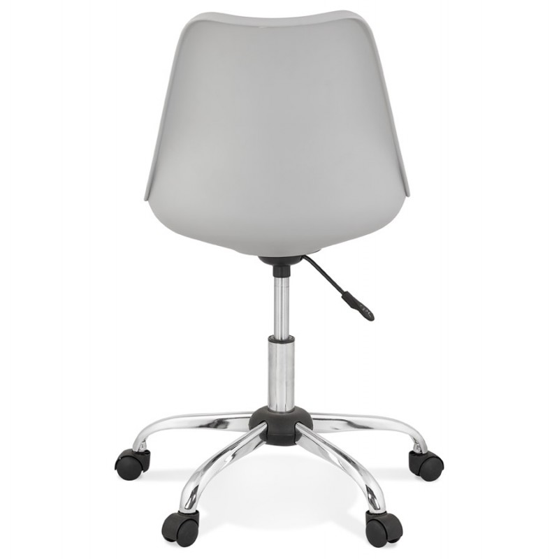Chaise de bureau design sur roulettes ANTONIO (gris) - image 59789