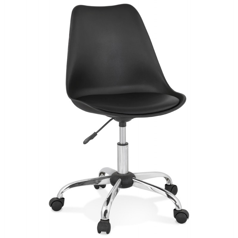 Chaise de bureau design sur roulettes ANTONIO (noir) - image 59797