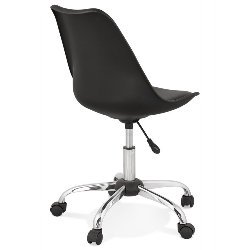 Chaise de bureau design sur roulettes ANTONIO (noir) - image 59800