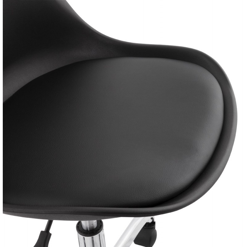 Chaise de bureau design sur roulettes ANTONIO (noir) - image 59805