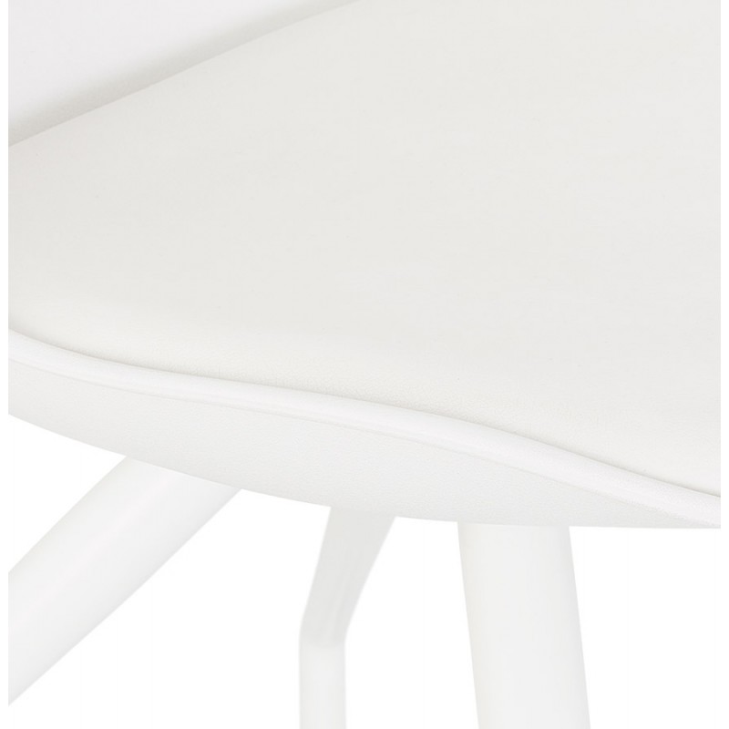 Silla de oficina de diseño sobre ruedas ALVIZE (blanca) - image 59886