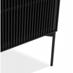 Sideboard 2 Türen 3 Schubladen 160 cm ALONZO (schwarz)
