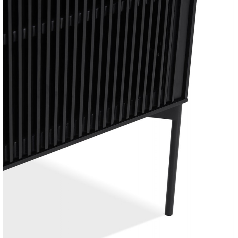 Sideboard 2 doors 3 drawers 160 cm ALONZO (black) - image 59898