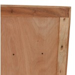 Sideboard 3 Türen aus Akazienholz 147 cm VERO (natur, schwarz)