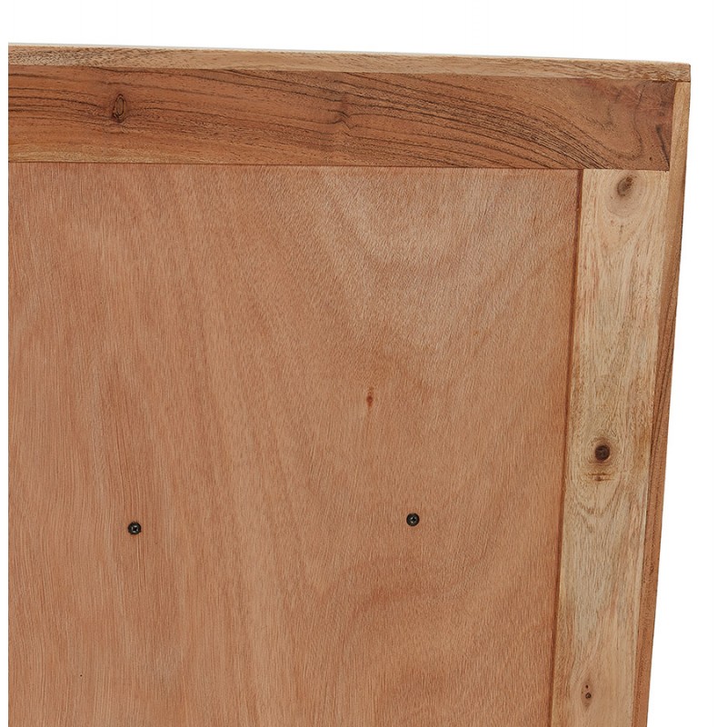 Sideboard 3 Türen aus Akazienholz 147 cm VERO (natur, schwarz) - image 59911