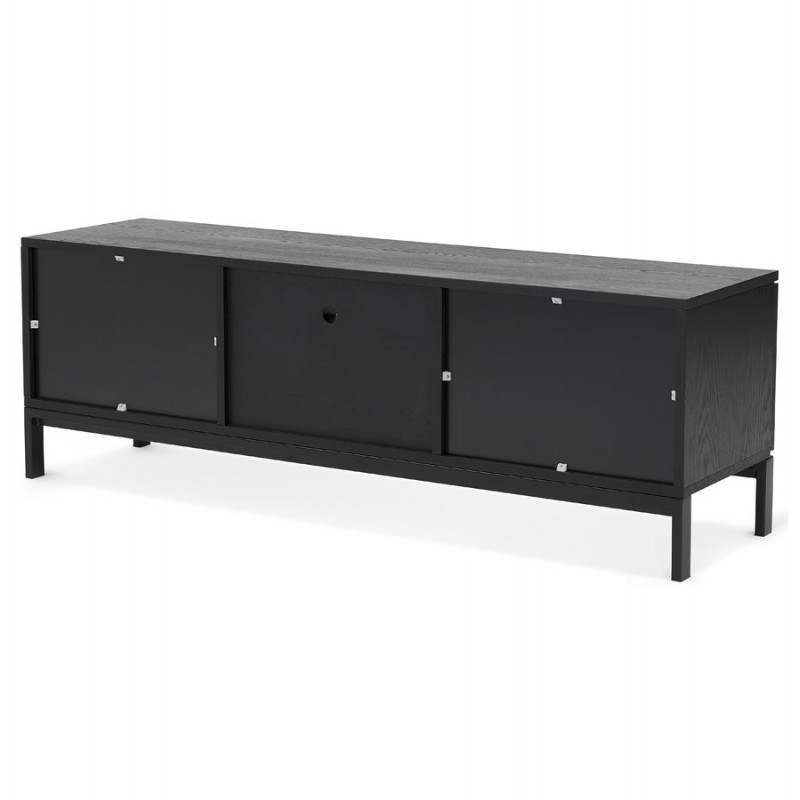 TV stand 2 doors, 1 drawer, 1 niche 150 cm PACO (black) - image 59934